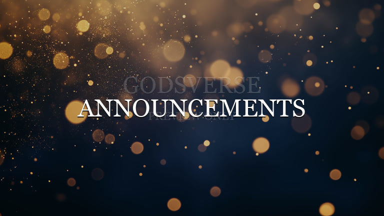 Announcements worship background particle worship