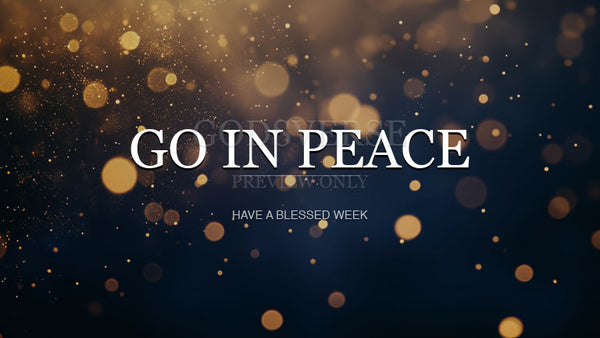 Go In Peace worship background particle worship