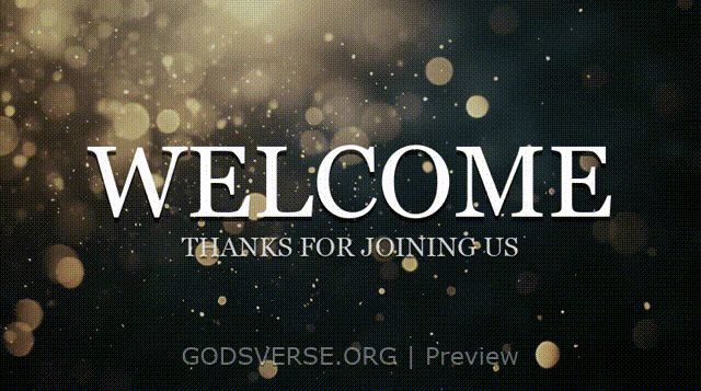 Welcome motion background particle worship