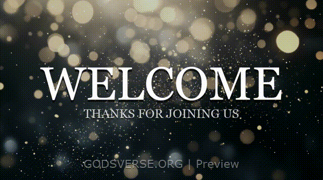 Welcome motion background particle worship