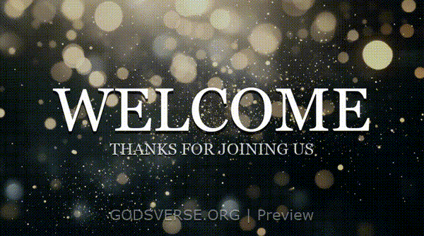 Welcome motion background particle worship