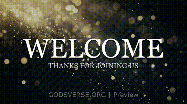 Welcome motion background particle worship