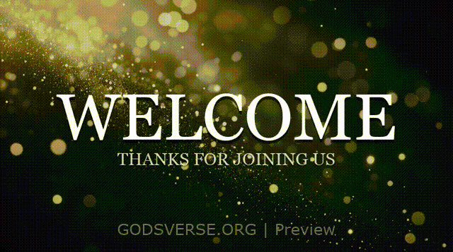 Welcome motion background particle worship