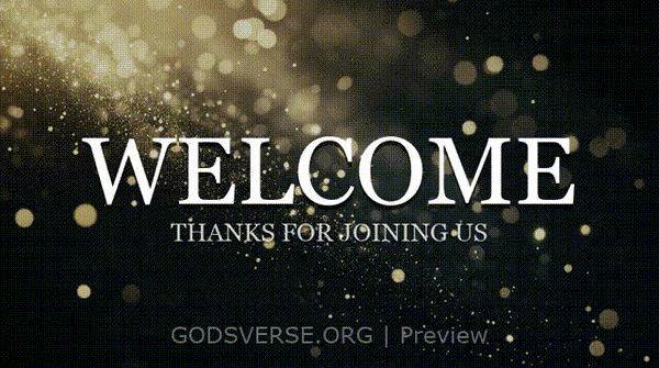 Welcome motion background particle worship