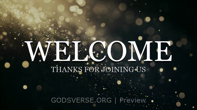 Welcome motion background particle worship