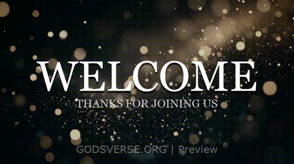 Welcome motion background particle worship