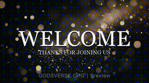 Welcome motion background particle worship