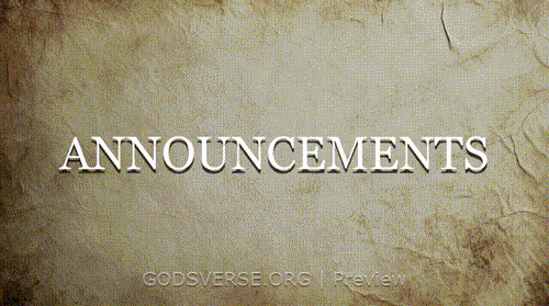 Announcements motion background scripture scroll