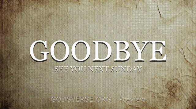 Goodbye motion background scripture scroll