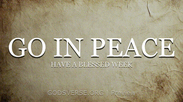 Go In Peace motion background scripture scroll