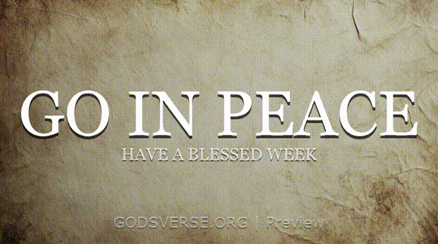 Go In Peace motion background scripture scroll