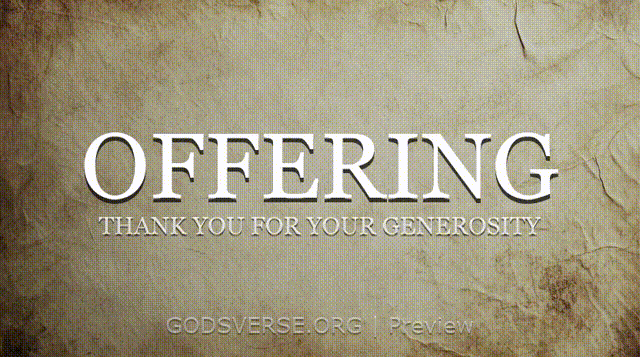 Offering motion background scripture scroll