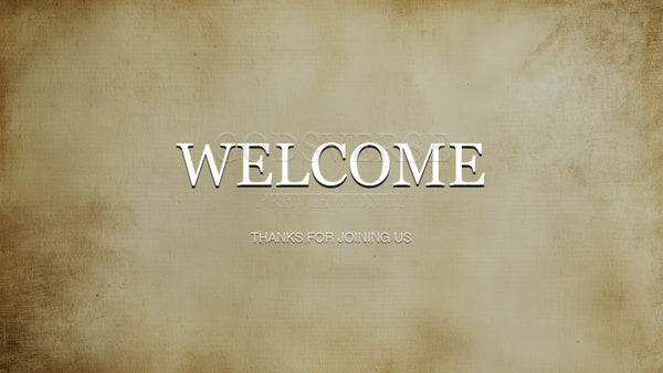 Welcome worship background scripture scroll