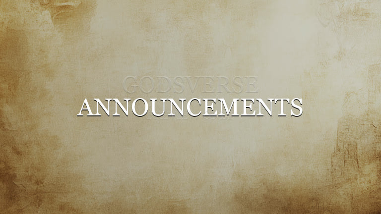 Announcements worship background scripture scroll