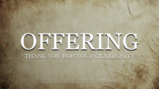 Offering motion background scripture scroll