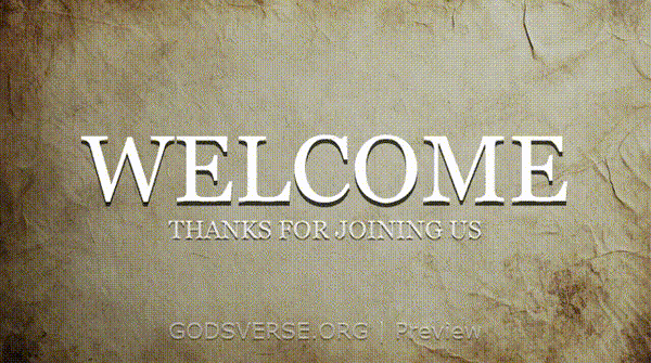 Welcome motion background scripture scroll