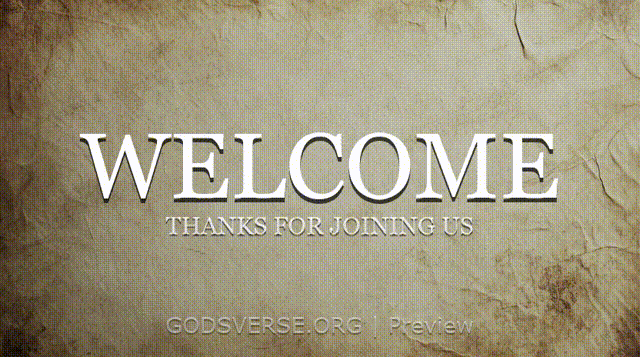 Welcome motion background scripture scroll