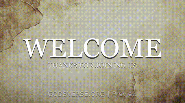 Welcome motion background scripture scroll