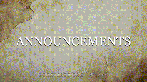 Announcements motion background scripture scroll