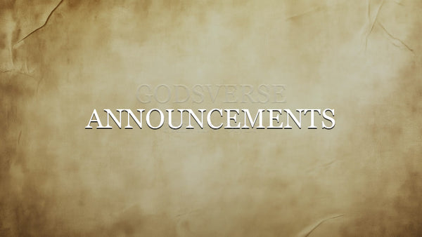 Announcements worship background scripture scroll