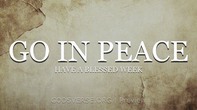Go In Peace motion background scripture scroll
