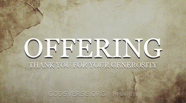 Offering motion background scripture scroll