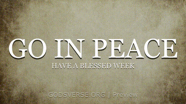 Go In Peace motion background scripture scroll