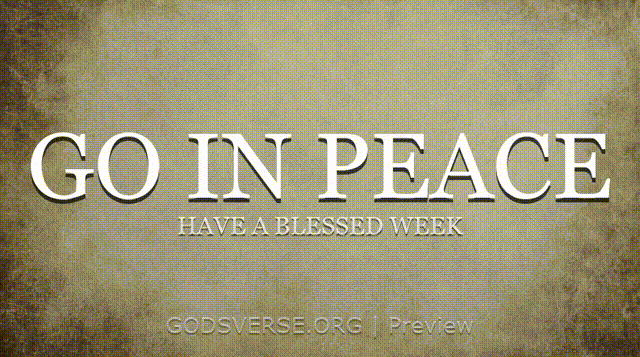 Go In Peace motion background scripture scroll