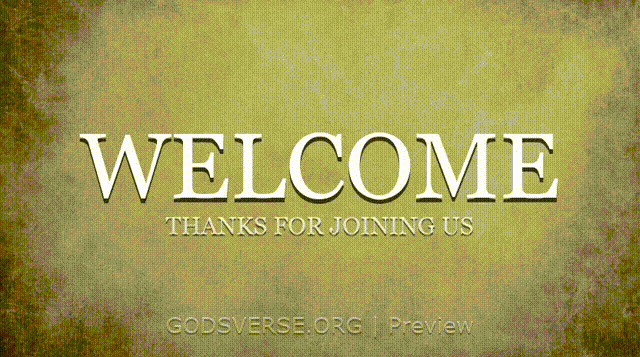 Welcome motion background scripture scroll