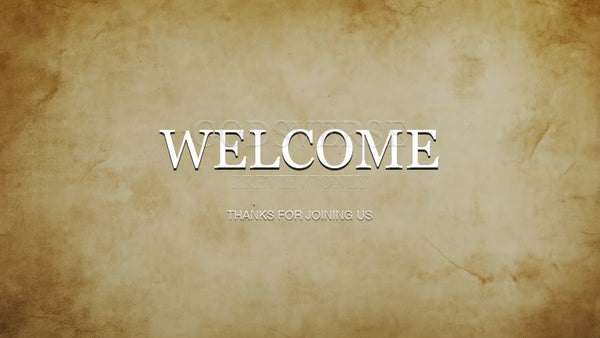 Welcome worship background scripture scroll