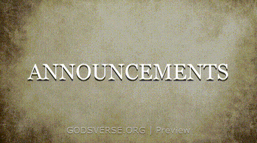 Announcements motion background scripture scroll