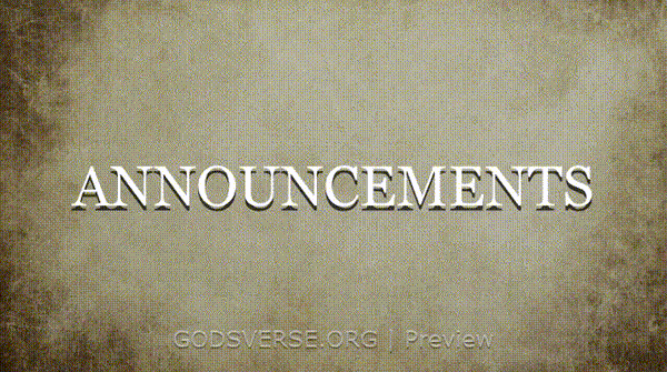 Announcements motion background scripture scroll