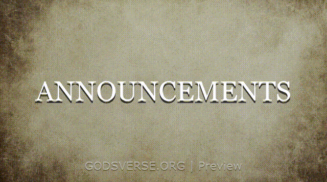 Announcements motion background scripture scroll