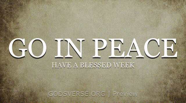 Go In Peace motion background scripture scroll