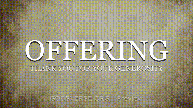 Offering motion background scripture scroll