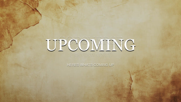 Upcoming worship background scripture scroll