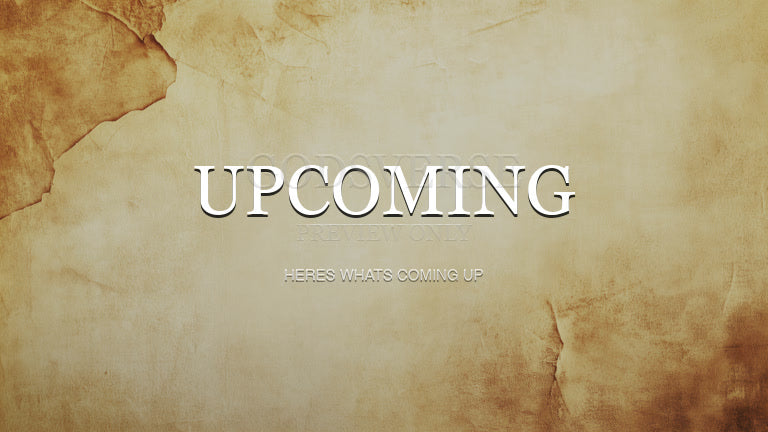 Upcoming worship background scripture scroll