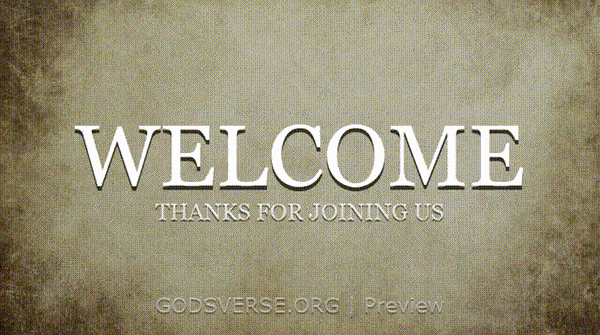 Welcome motion background scripture scroll