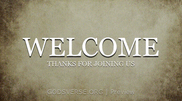 Welcome motion background scripture scroll