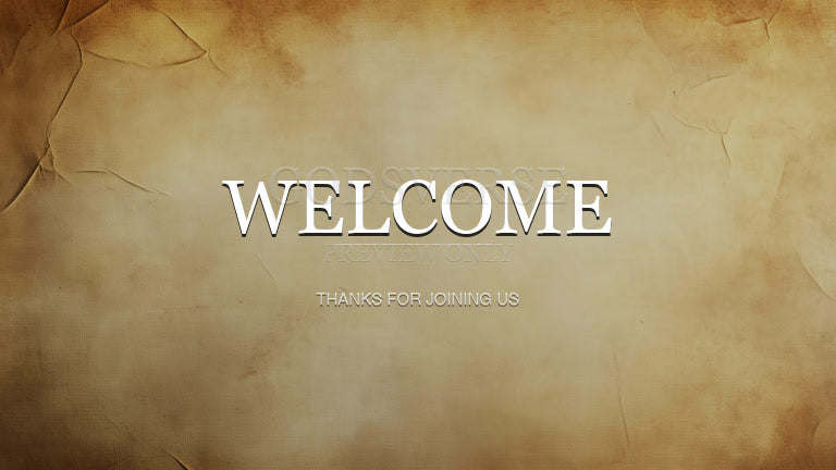 Welcome worship background scripture scroll