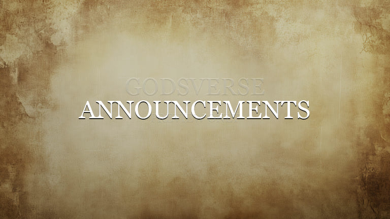 Announcements worship background scripture scroll