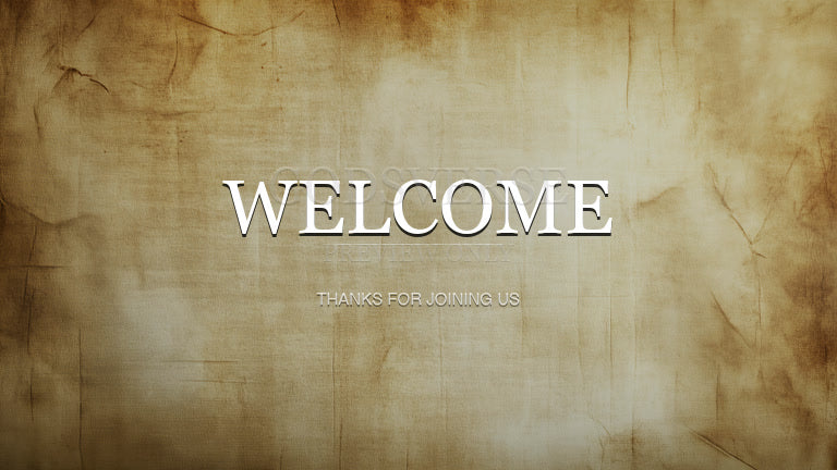 Welcome worship background scripture scroll
