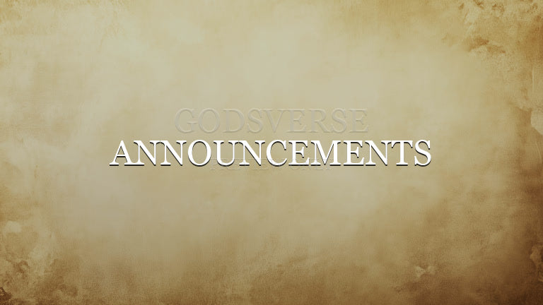Announcements worship background scripture scroll