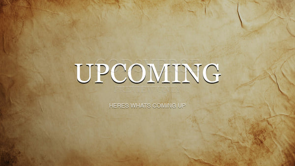 Upcoming worship background scripture scroll