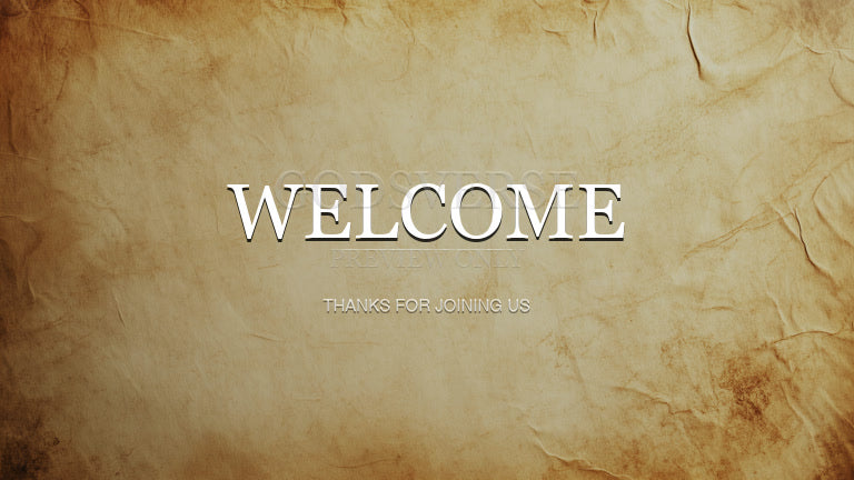 Welcome worship background scripture scroll