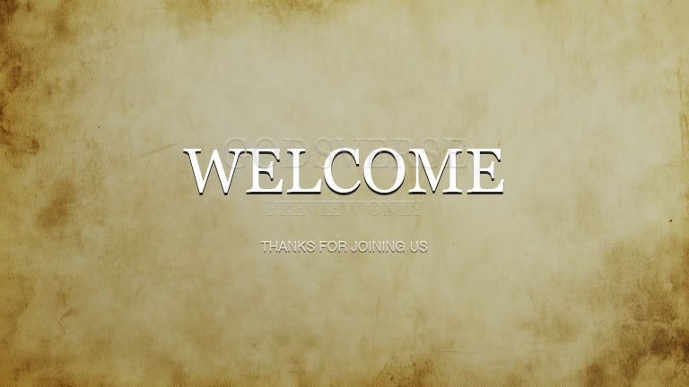Welcome worship background scripture scroll