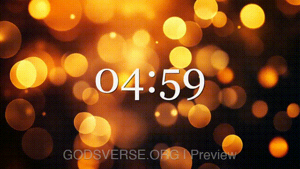 5-minute countdown timer Soft Bokeh