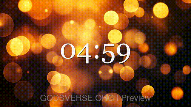 5-minute countdown timer Soft Bokeh