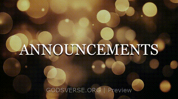 Announcements motion background soft bokeh