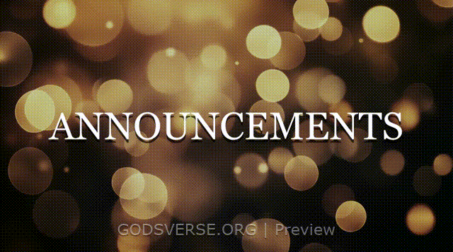 Announcements motion background soft bokeh